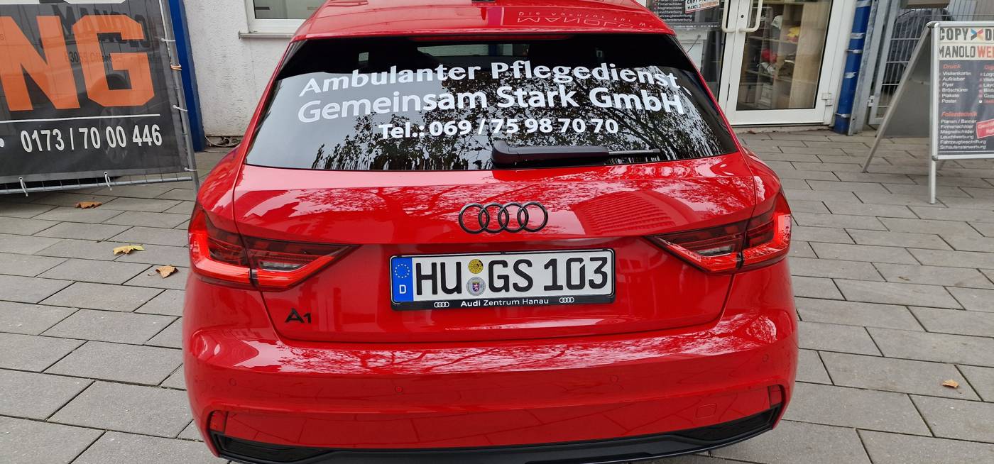 Auto-Folierung – Manolo Werbung Offenbach